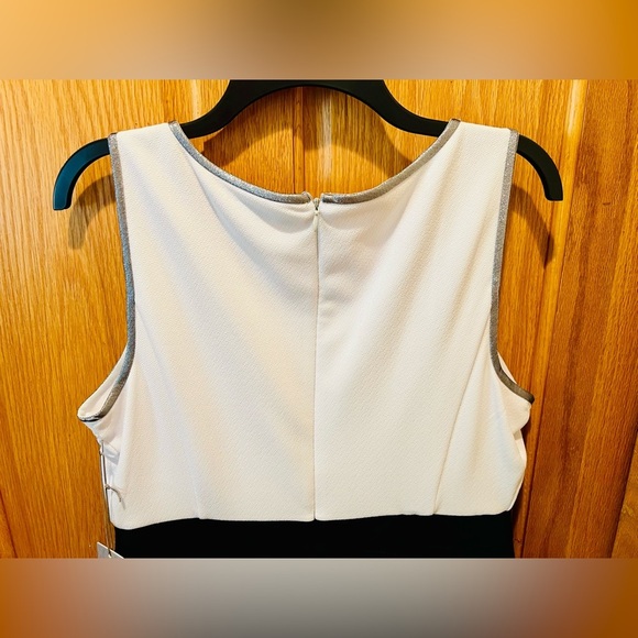 NWT Jennifer Lopez Colorblock Mixed Media Sheath Dress Size 16 Women’s - Picture 8 of 13